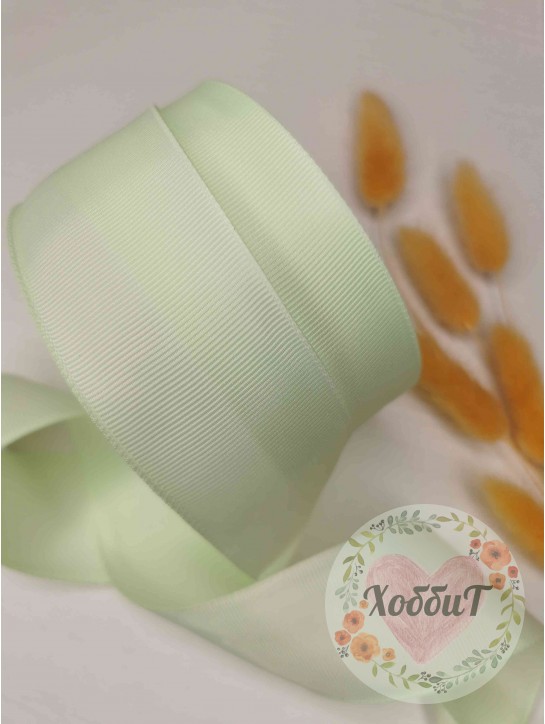 Лента репсовая 4см. (мятный №50)